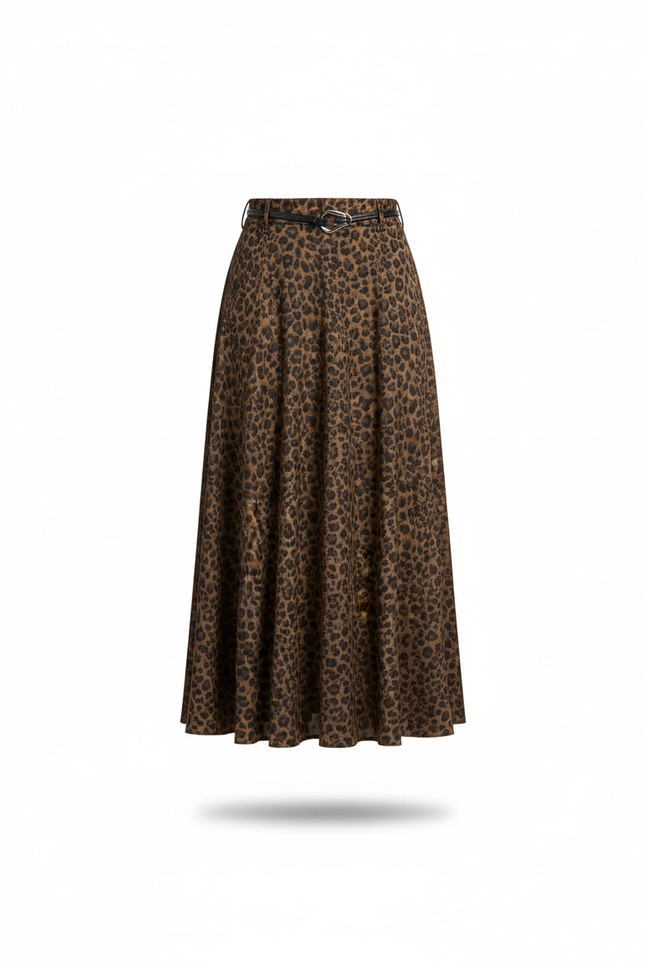 Jupe Longue Femme Leopard