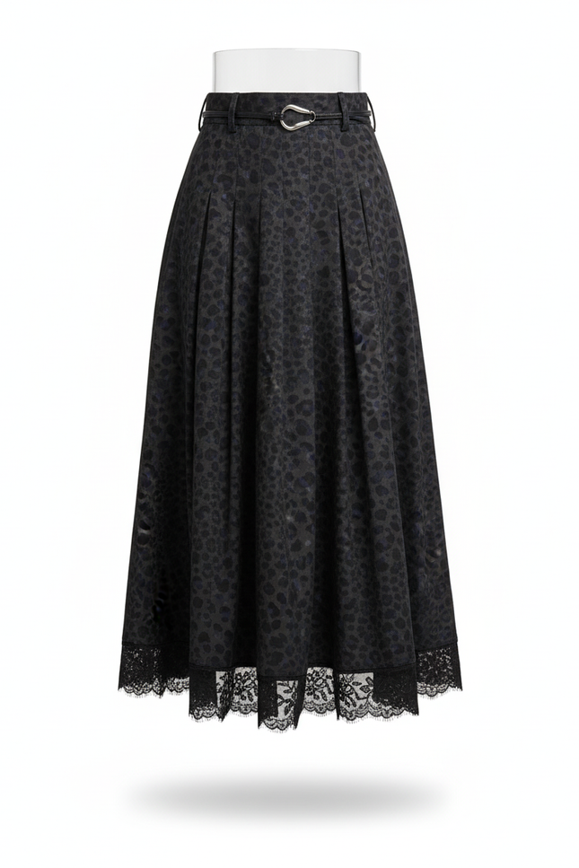 Jupe Longue Fluide Leopard