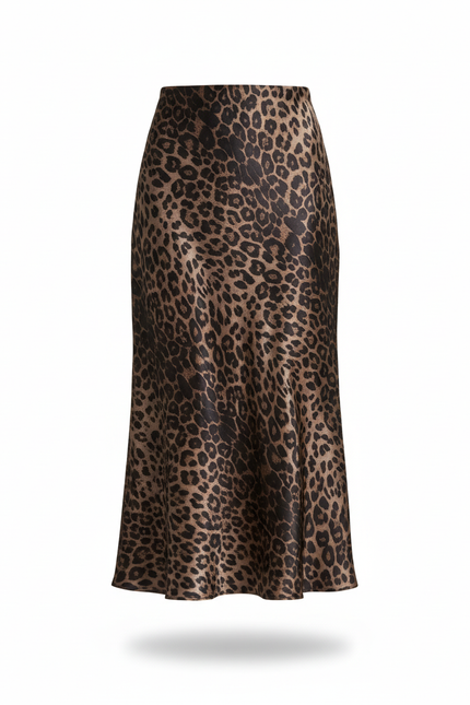 Jupe Longue Satin Imprimé