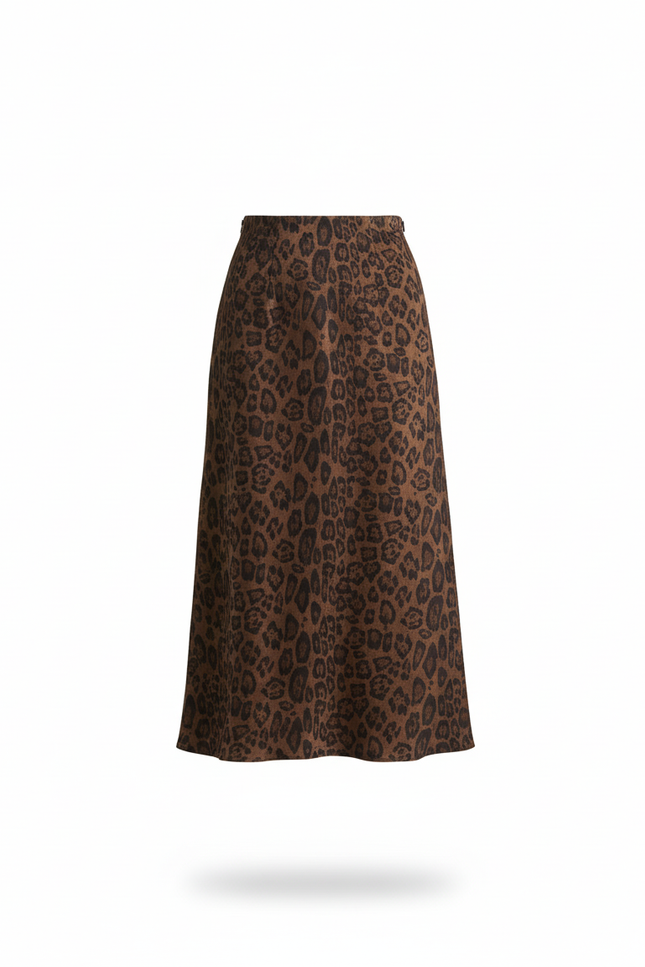 Jupe Longue Leopard Hiver