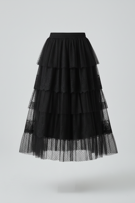 Jupe Longue Étagée