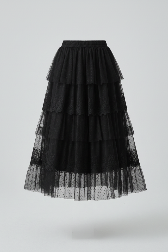 Jupe Longue Étagée