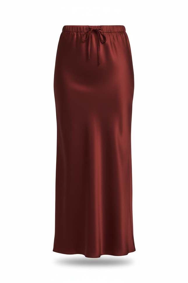 Jupe Longue Bordeaux Fluide