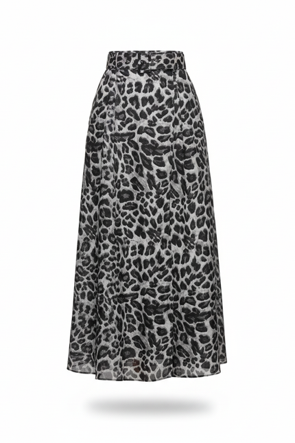 Jupe Longue Leopard Fendue