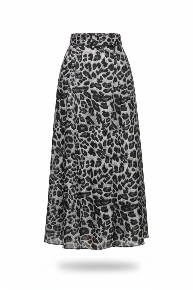 Jupe Longue Leopard Fendue