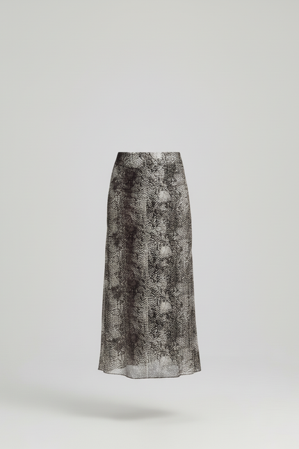 Jupe Longue Imprimé Serpent