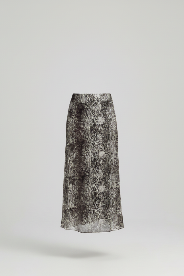 Jupe Longue Imprimé Serpent
