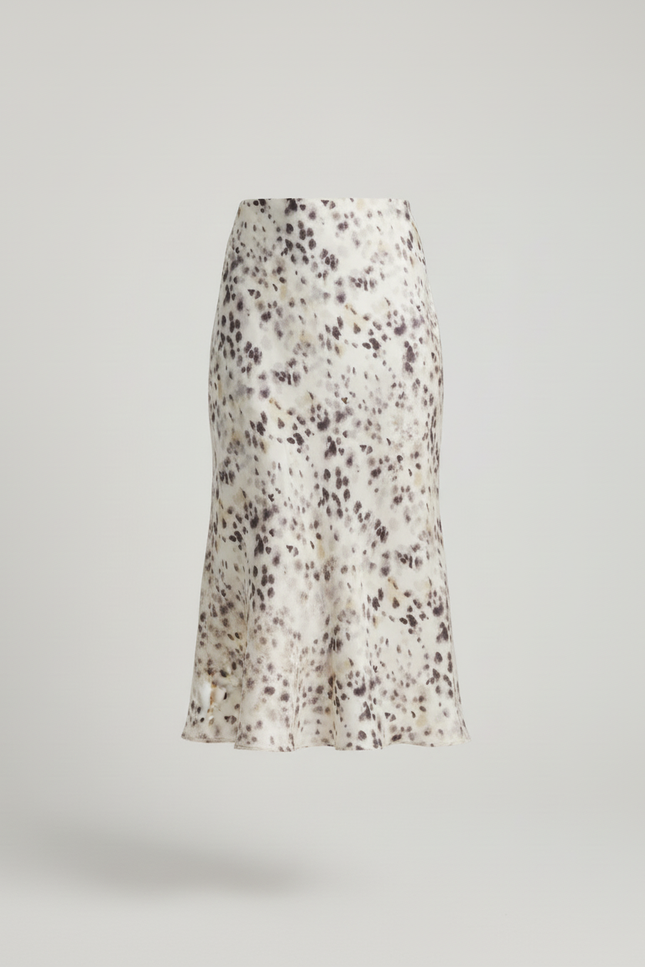 Jupe Longue En Soie Fluide