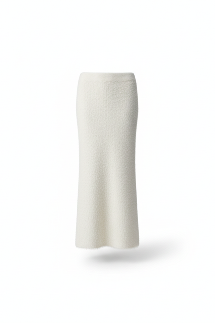 Jupe Longue Laine Blanche