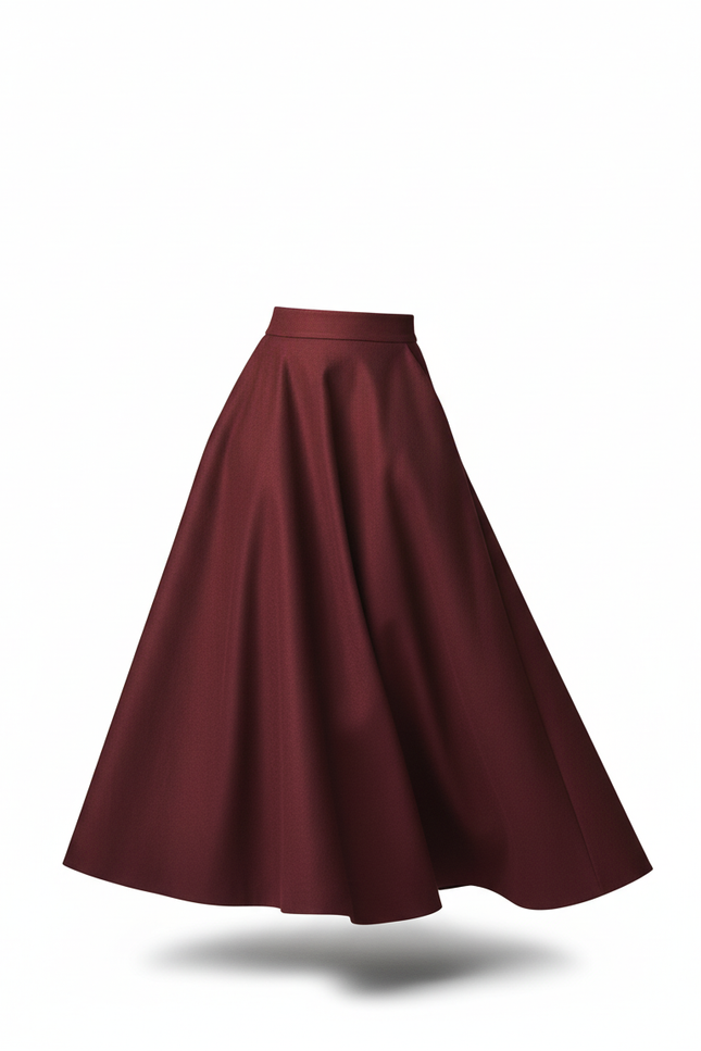 Jupe Longue Burgundy