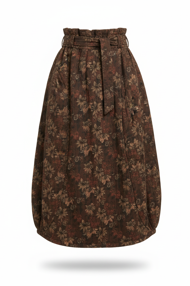 Jupe Longue Fleurie Automne