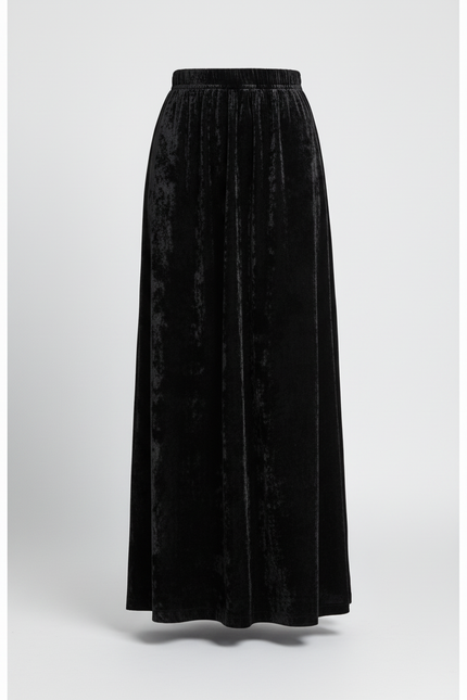 Jupe Longue Velours Noir