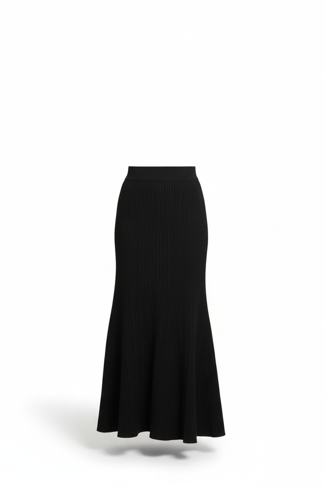 Jupe Côtelée Longue