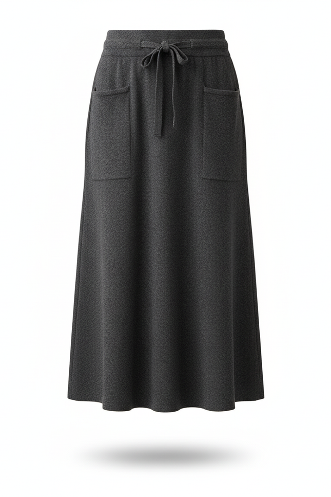 Jupe Longue Maille Fluide