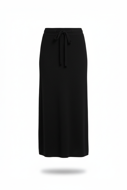 Jupe Longue A-Line Noire Élégante