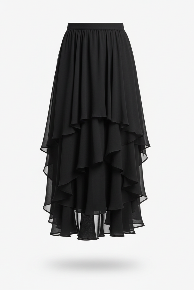 Jupe Longue Taille Haute Soirée