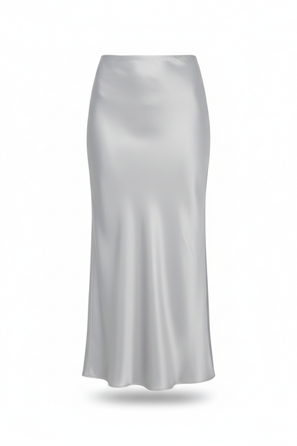 Jupe Longue Moulante Grise