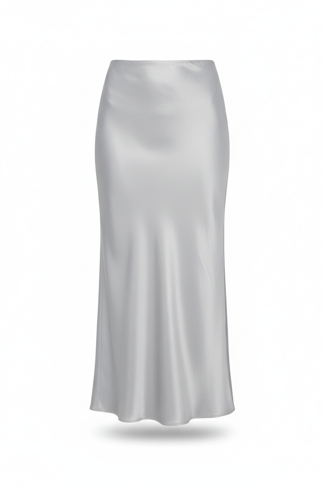 Jupe Longue Moulante Grise
