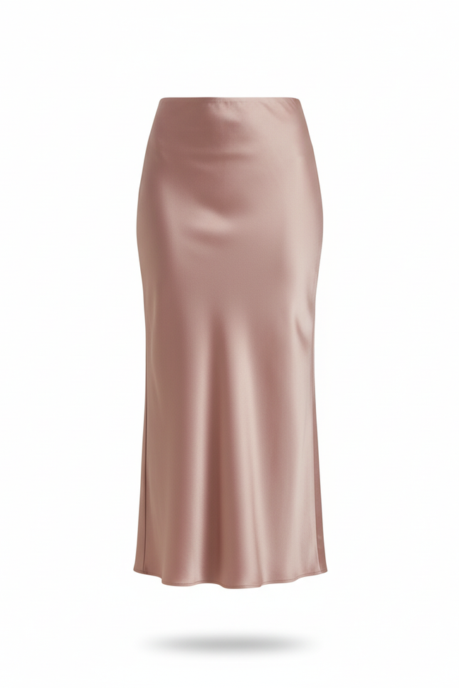 Jupe Longue Rose Poudré Mariage