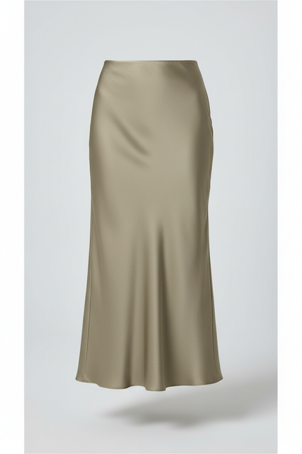 Jupe Longue Satin Hiver