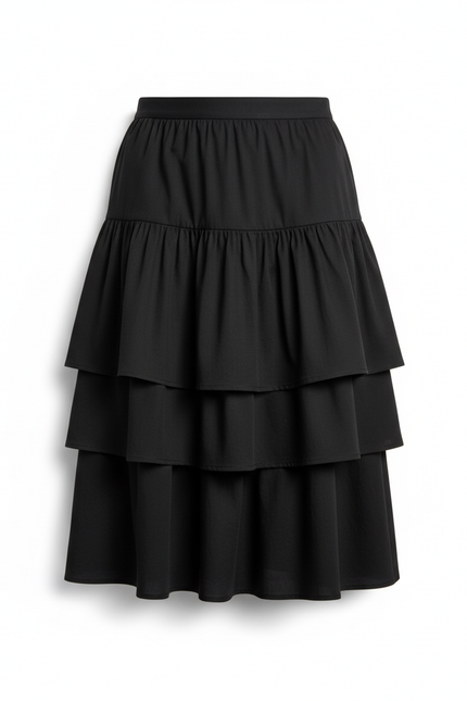 Jupe Longue Bleue Fluide Rayures Colorées