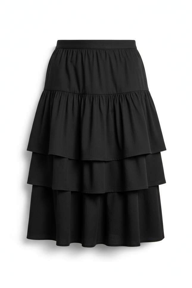 Jupe Longue Bleue Fluide Rayures Colorées