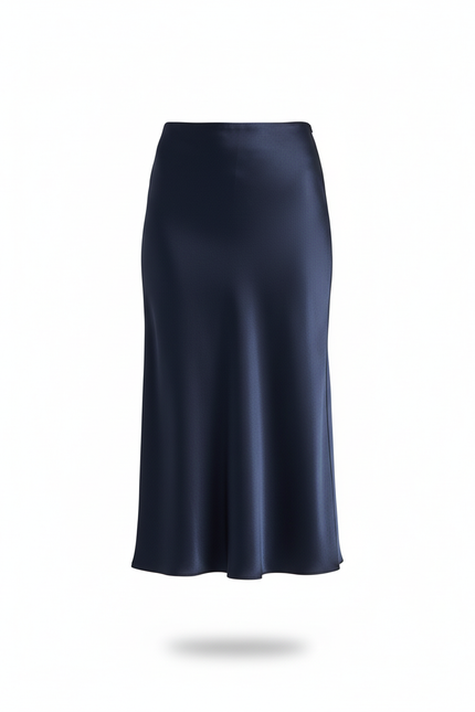 Jupe Longue Marine Femme