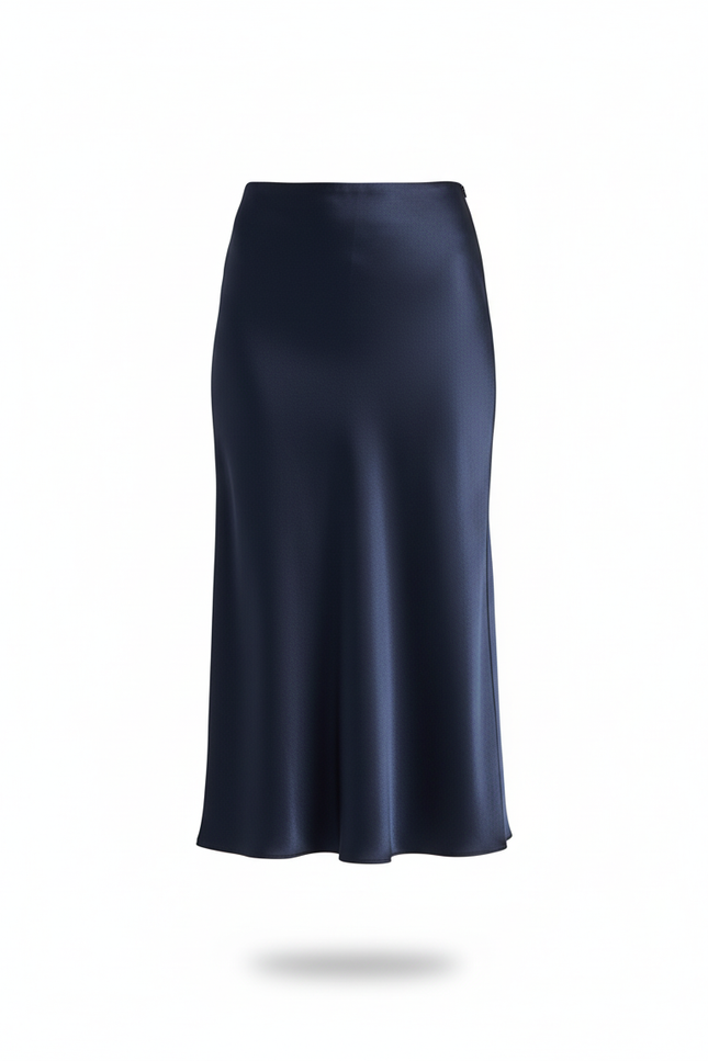 Jupe Longue Marine Femme