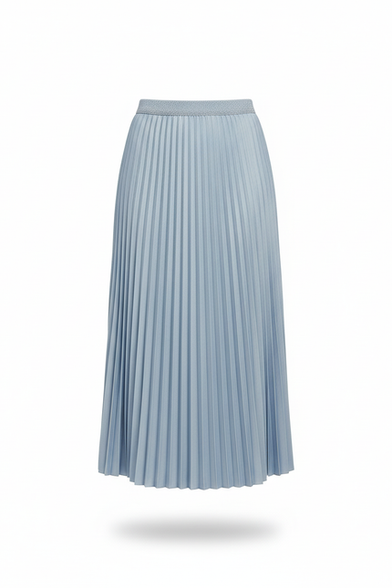 Jupe Plissée Longue Bleu Ciel