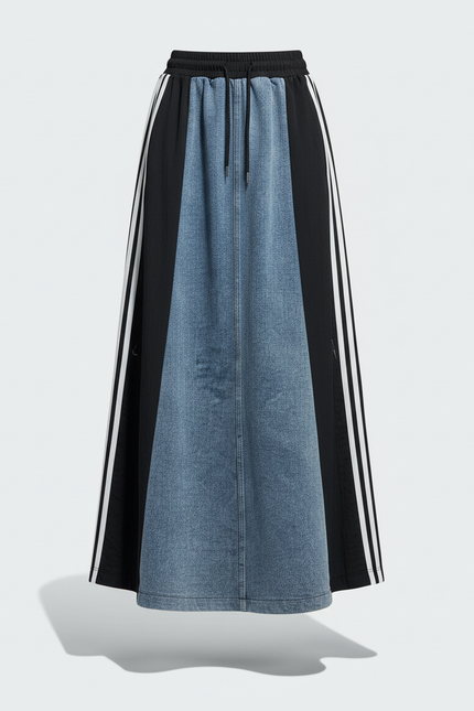 Jupe En Jean Longue Patchwork