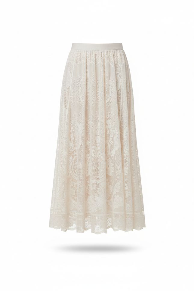 Jupe En Dentelle Longue