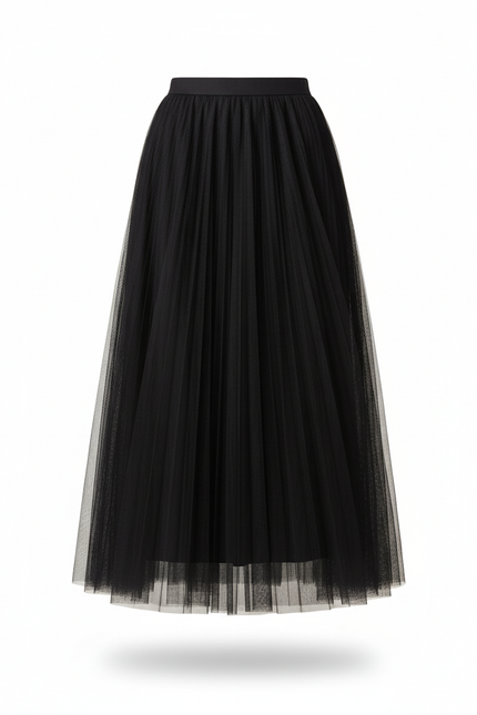 Jupe Longue Avec Voile Transparent