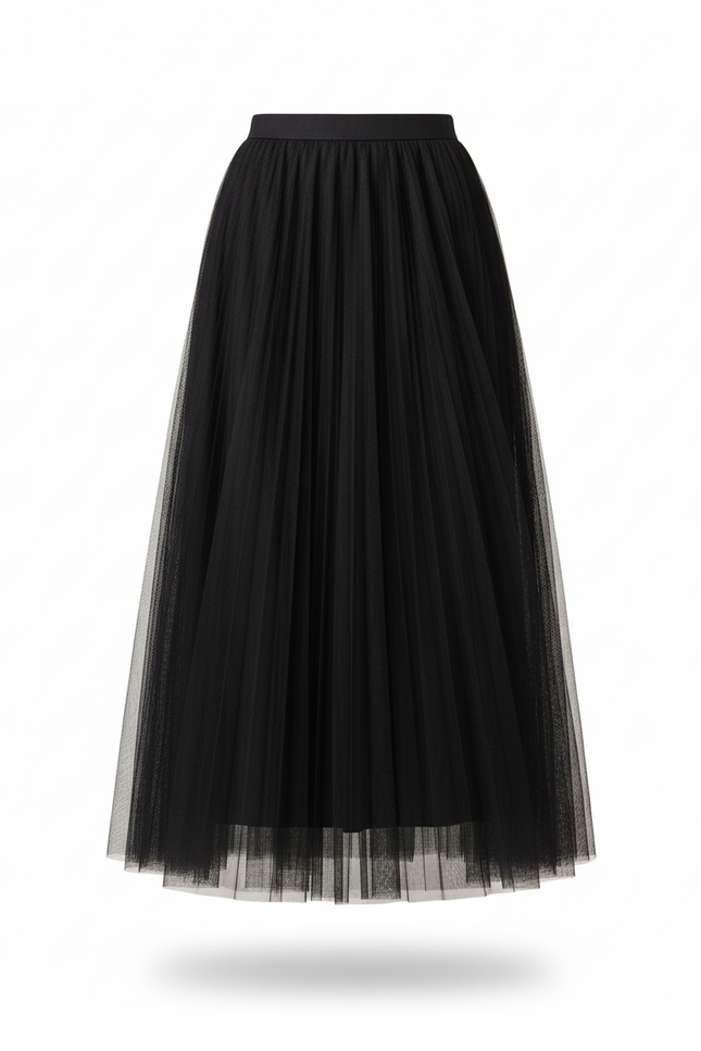 Jupe Longue Avec Voile Transparent