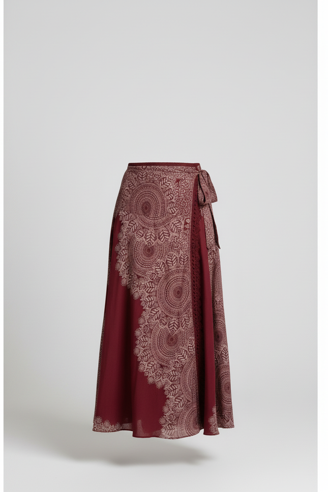 Jupe Longue Rouge Femme