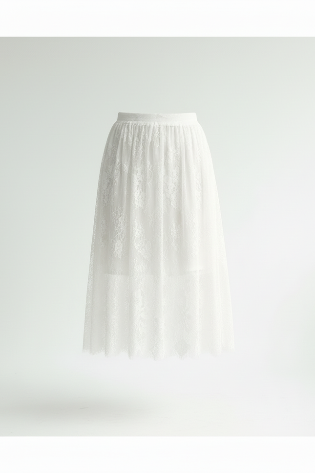 Jupe Longue Blanche Lin