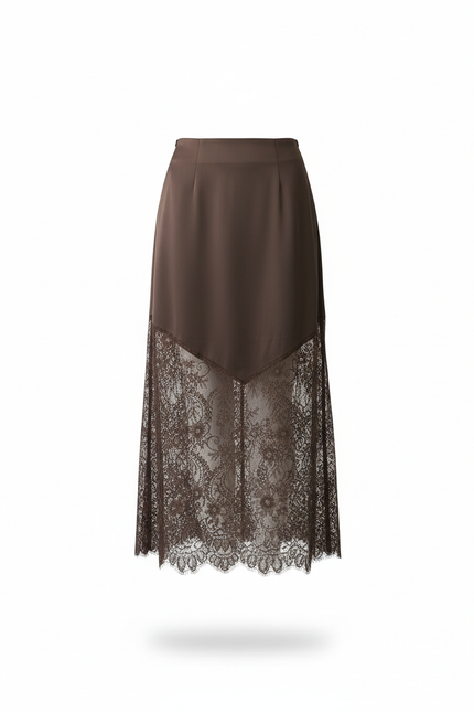 Jupe Longue Marron Boheme