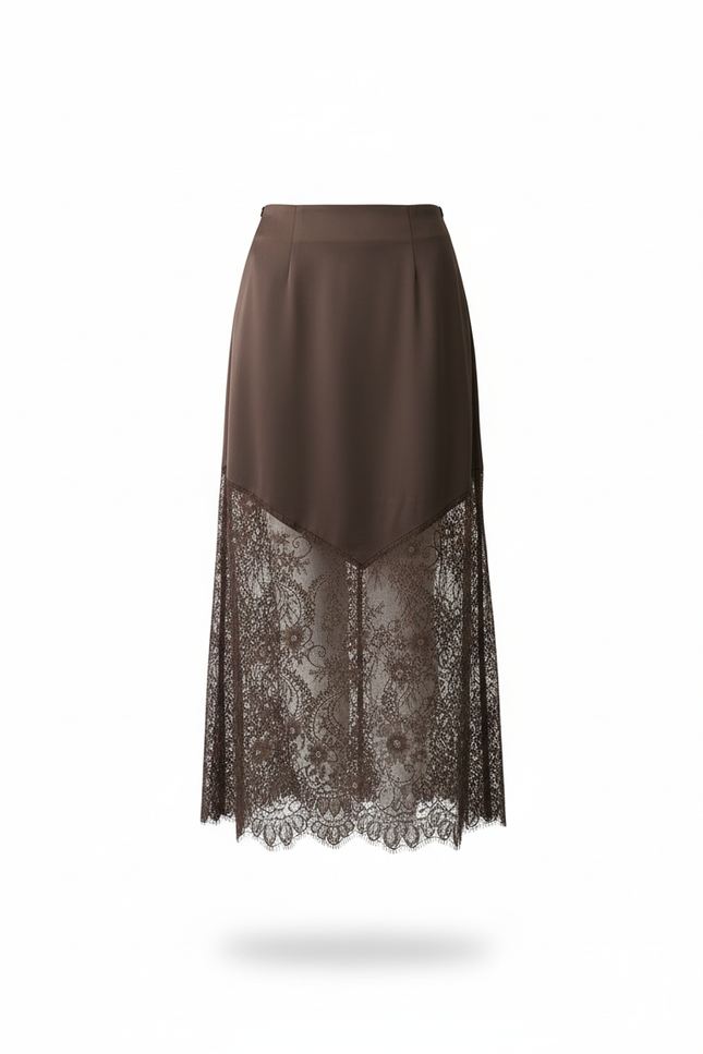 Jupe Longue Marron Boheme