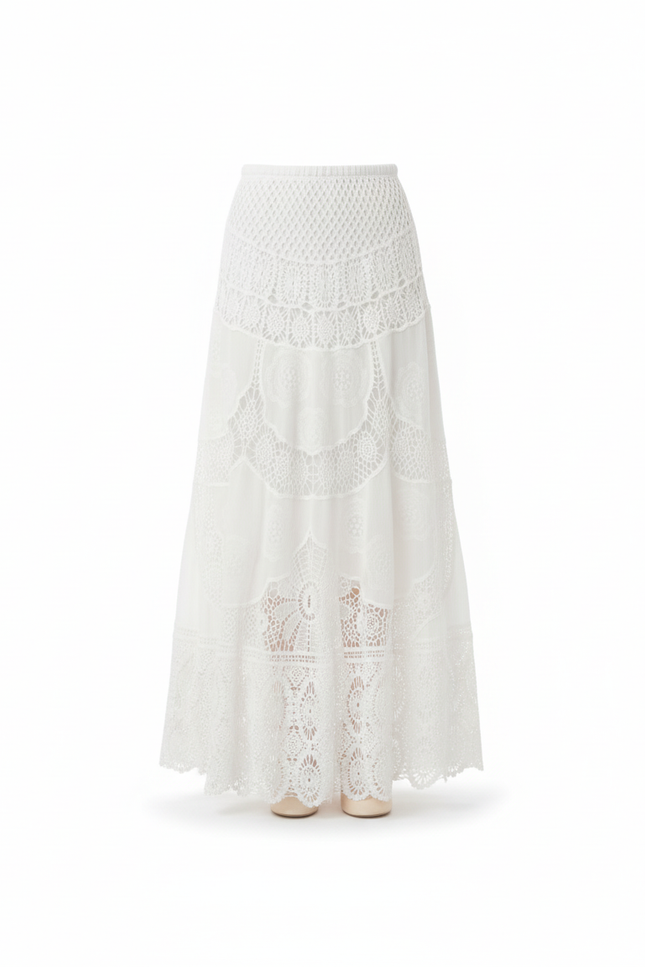 Jupe Longue Crochet Femme