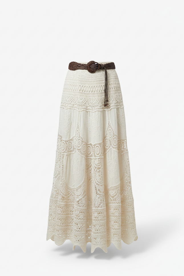 Jupe En Crochet Longue