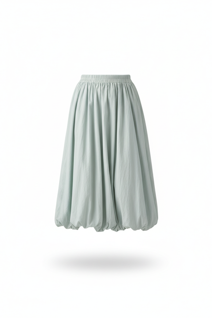 Jupe Longue Vert Menthe Lanterne Élégante