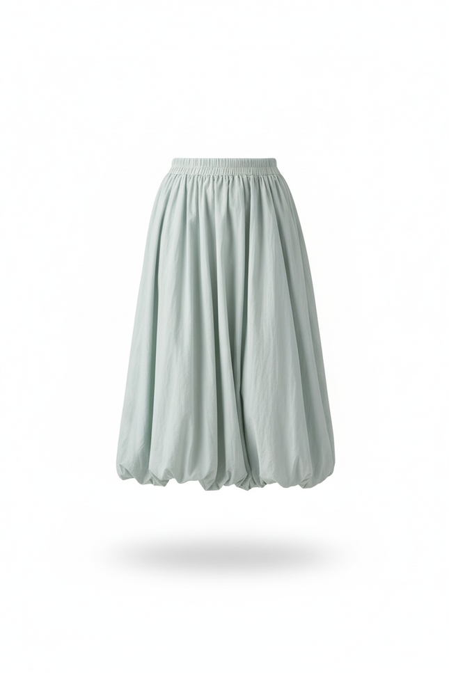 Jupe Longue Vert Menthe Lanterne Élégante