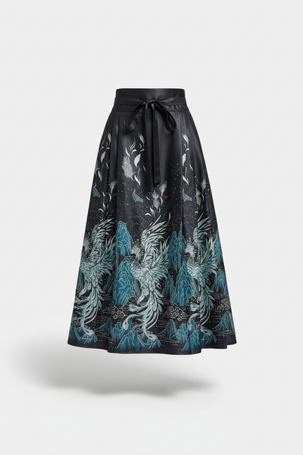 Jupe Longue Soirée Taffetas