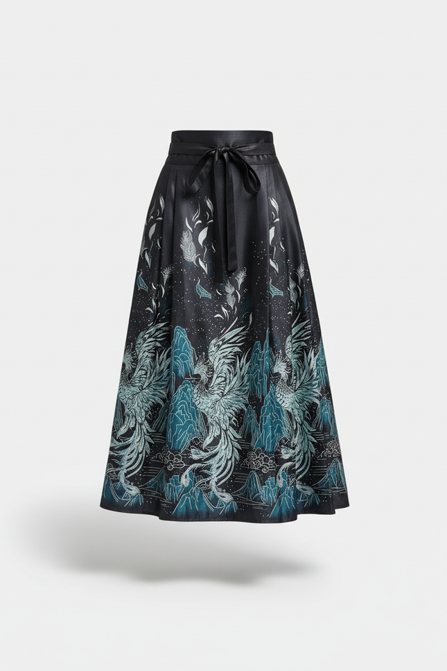 Jupe Longue Soirée Taffetas