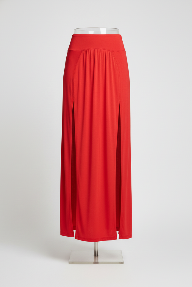 Jupe Longue Fendue Coton