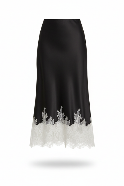 Jupe Longue Soie Noire