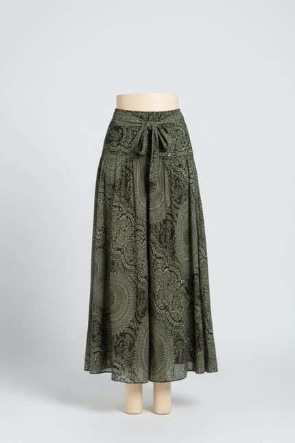 Jupe Longue Fluide Verte