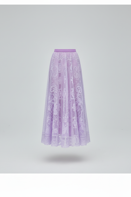 Jupe Longue Dentelle Transparente