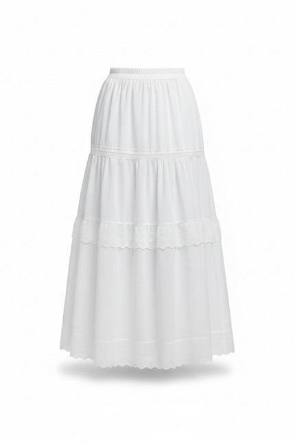 Jupe Coton Mi-Longue