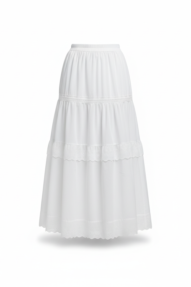 Jupe Coton Mi-Longue