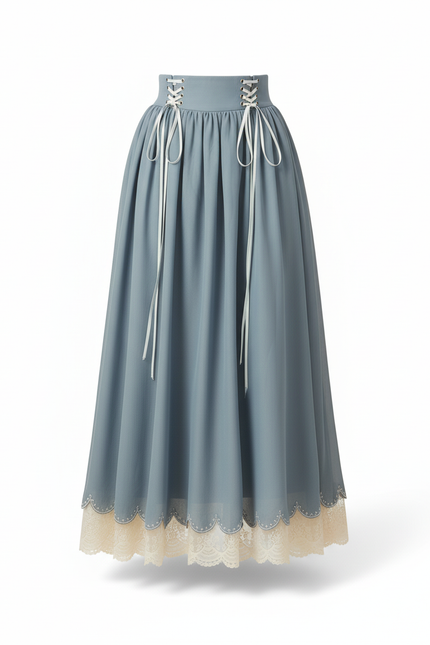 Jupe Longue Boheme Bleue